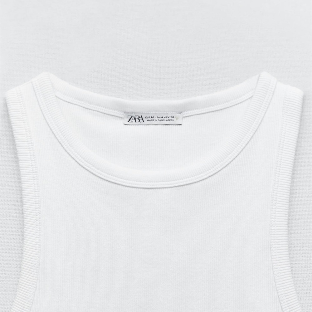 Zara Basic Rib Tank Top - Picture 5 of 7